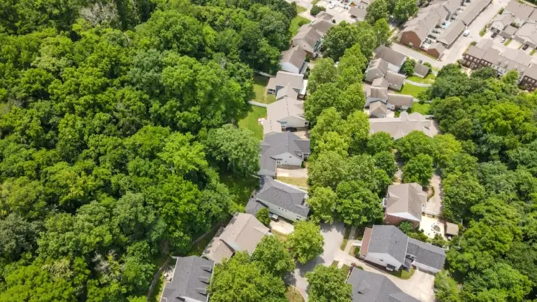 Drone real estate photography in Middle Tennessee showcasing property from above